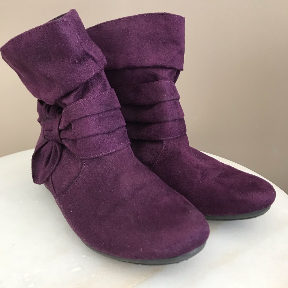 KOHLS - Purple Ankle Booties (7)